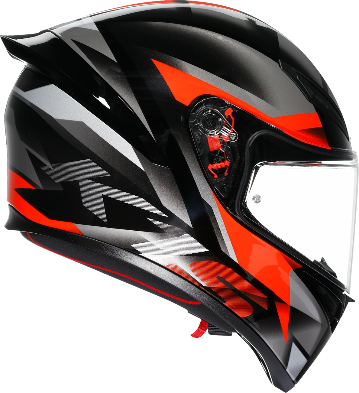 AGV K1 S Fastlap Helmet in Black/Gray/Red