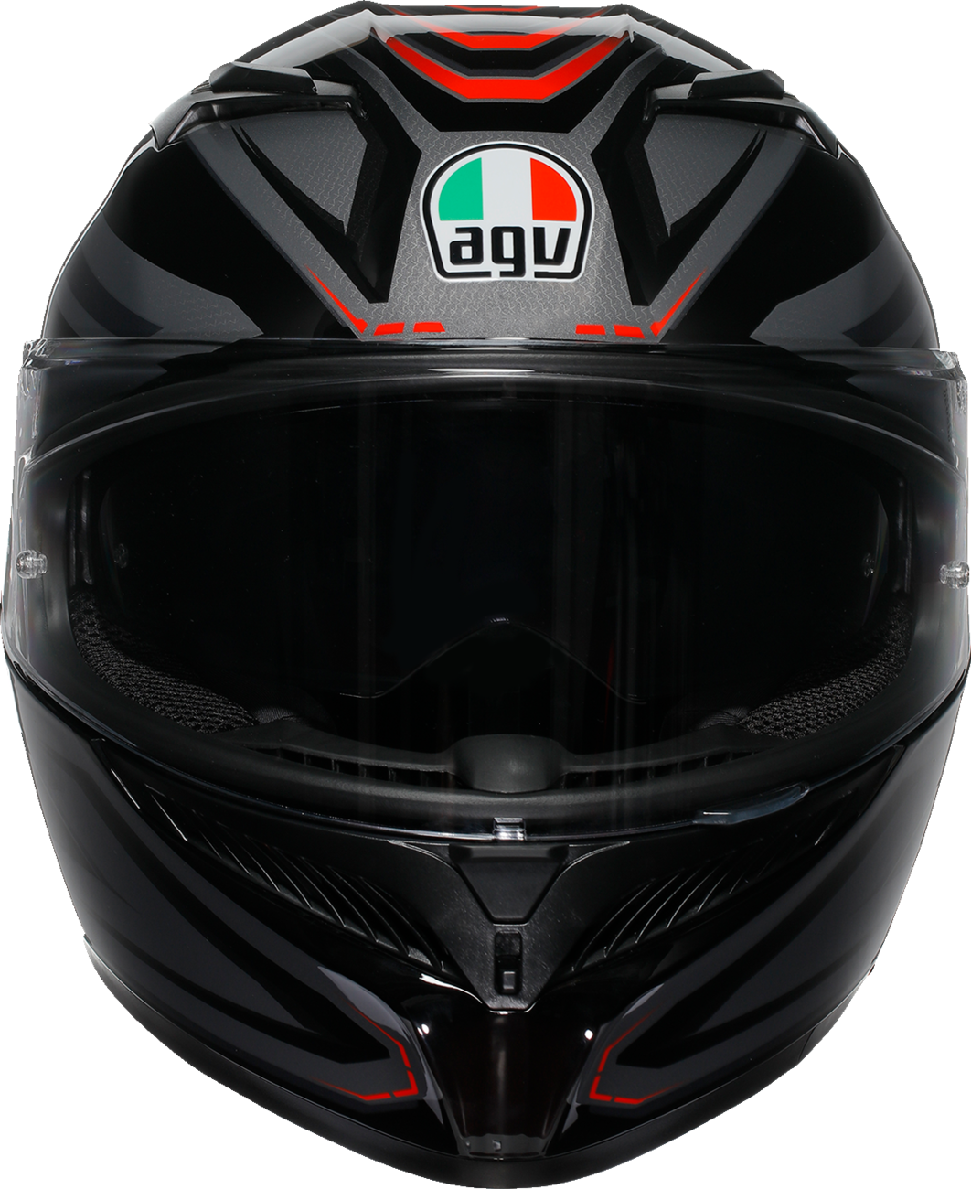 AGV K3 Syth Helmet in Black/Red