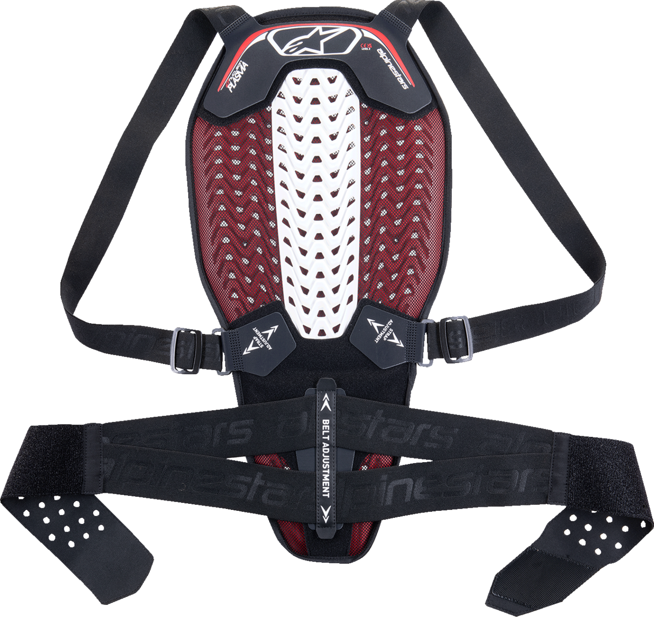 Nucleon Plasma Back Protector - Black/White/Red
