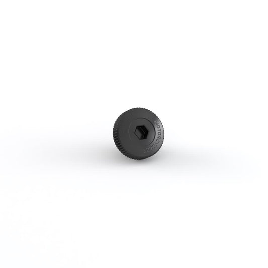 Machined oil filler cap in Black