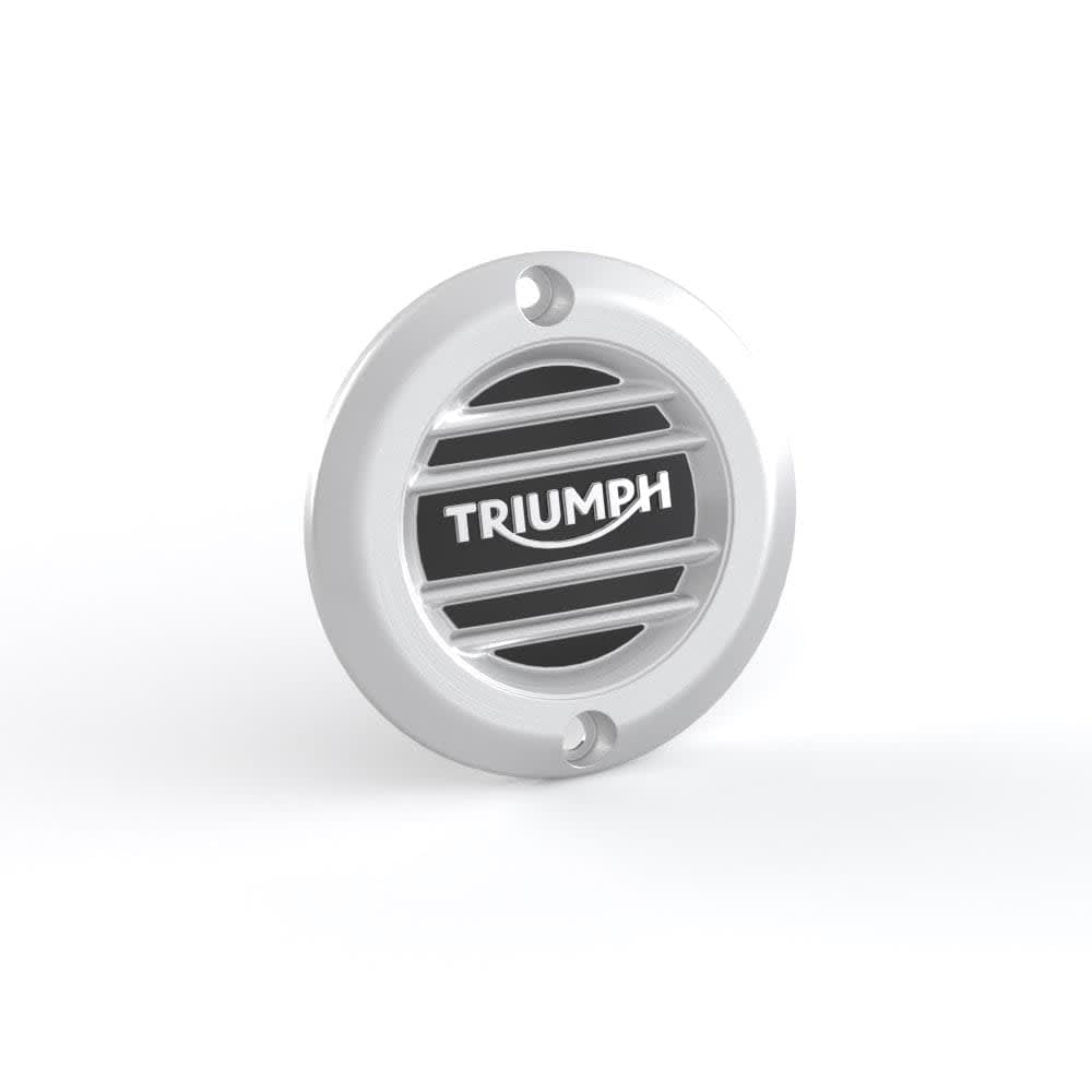 Ribbed Clutch badge in Brushed