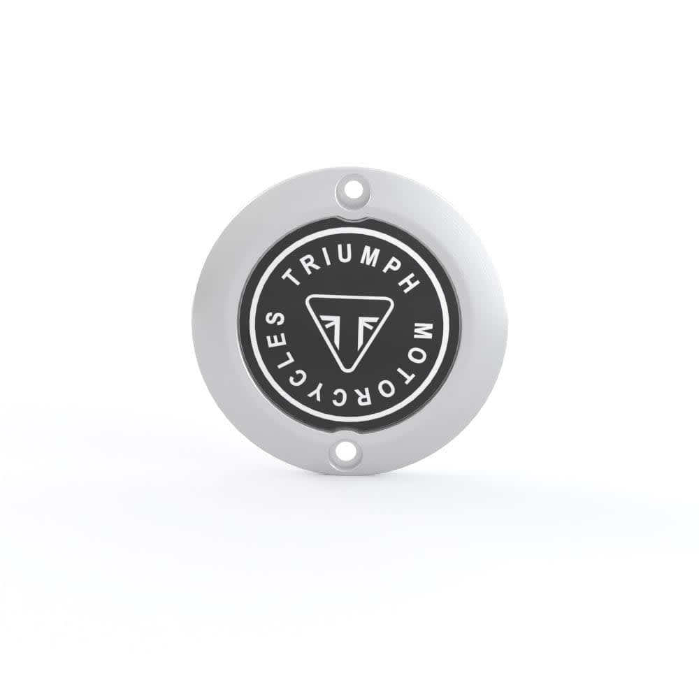Clutch badge in Brushed
