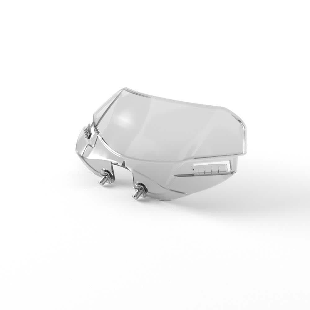 Coated flyscreen visor