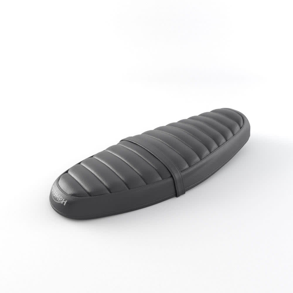 Triumph Black Ribbed Bench Seat
