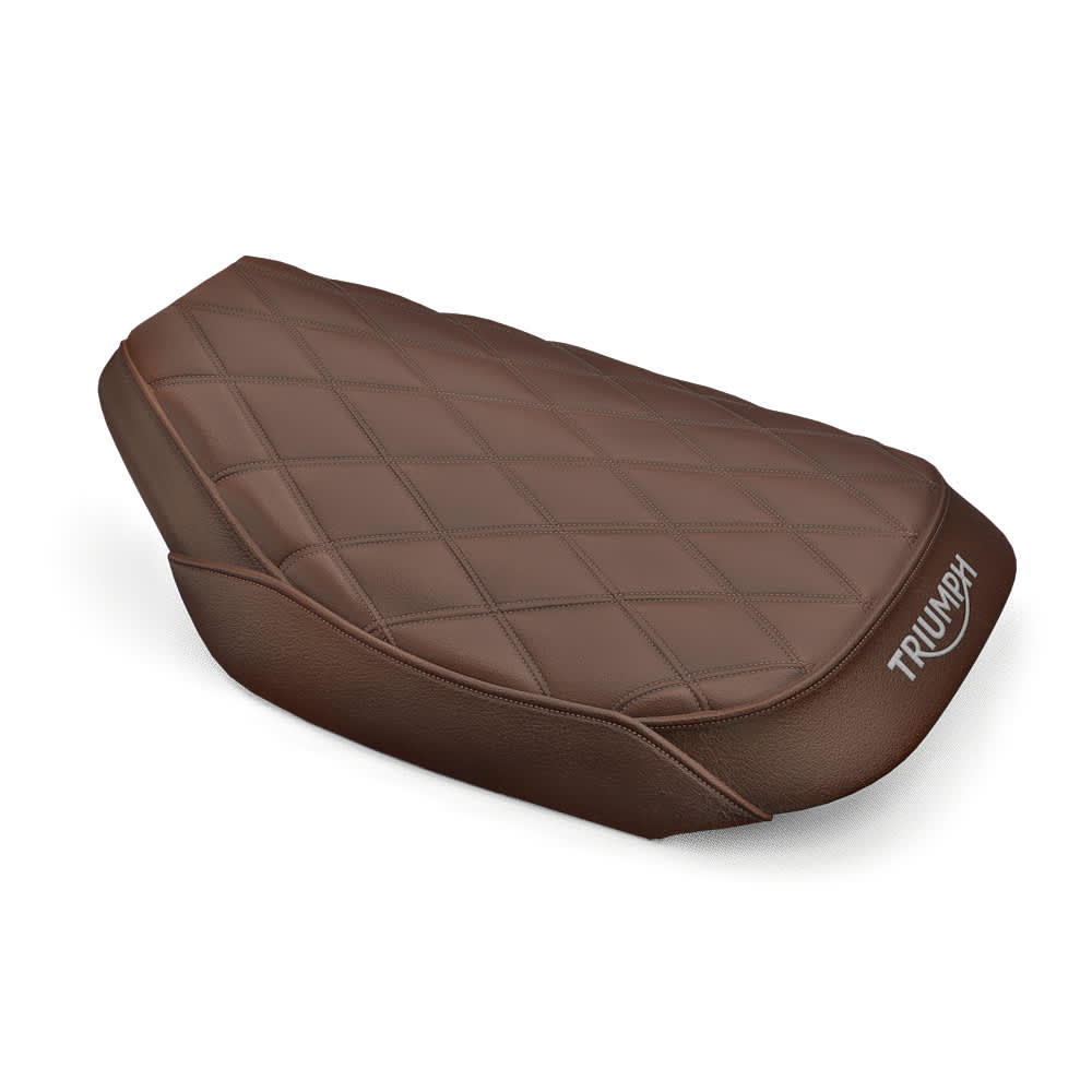 Triumph Genuine Accessories Rider Seat Quilted Brown Kit
