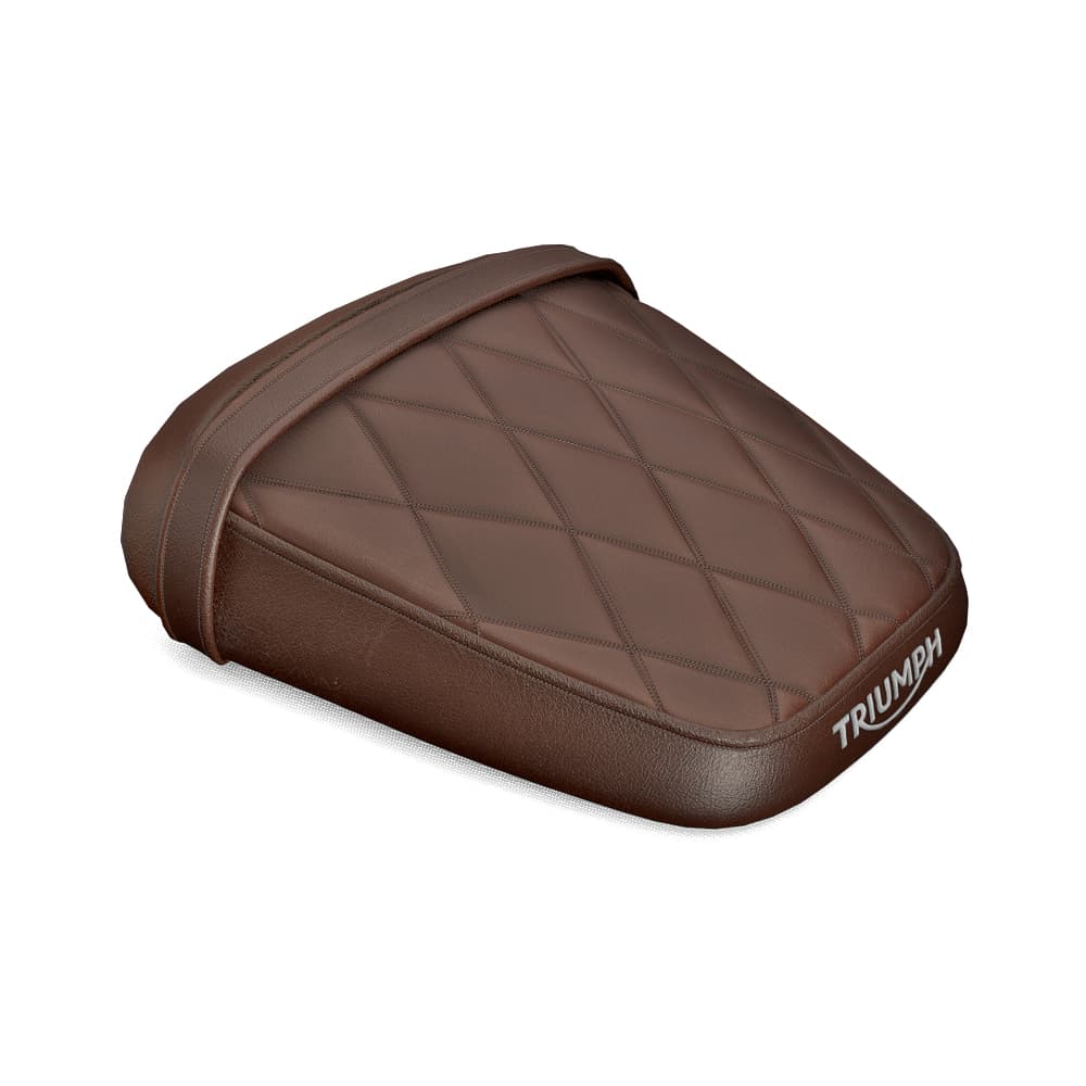 Triumph Genuine Accessories Pillion Seat Quilted Brown Kit