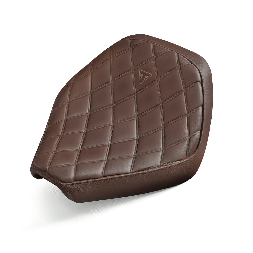 Triumph Genuine accessory of the brown rider seat