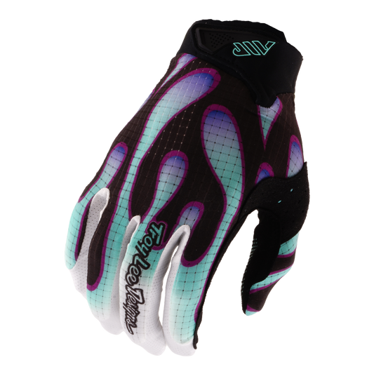 Troy Lee Designs Air Glove Overspray Black / Real Teal