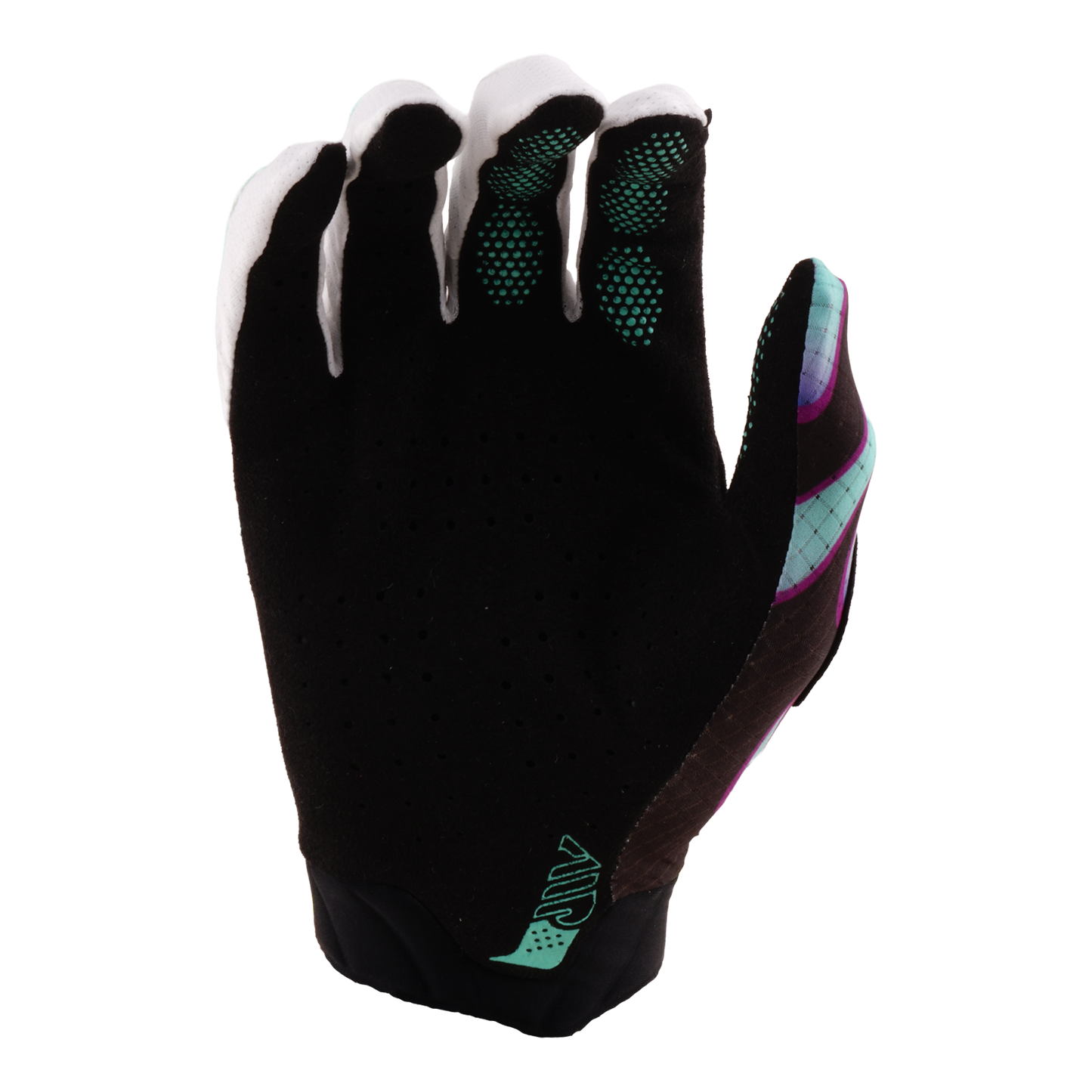 Troy Lee Designs Air Glove Overspray Black / Real Teal