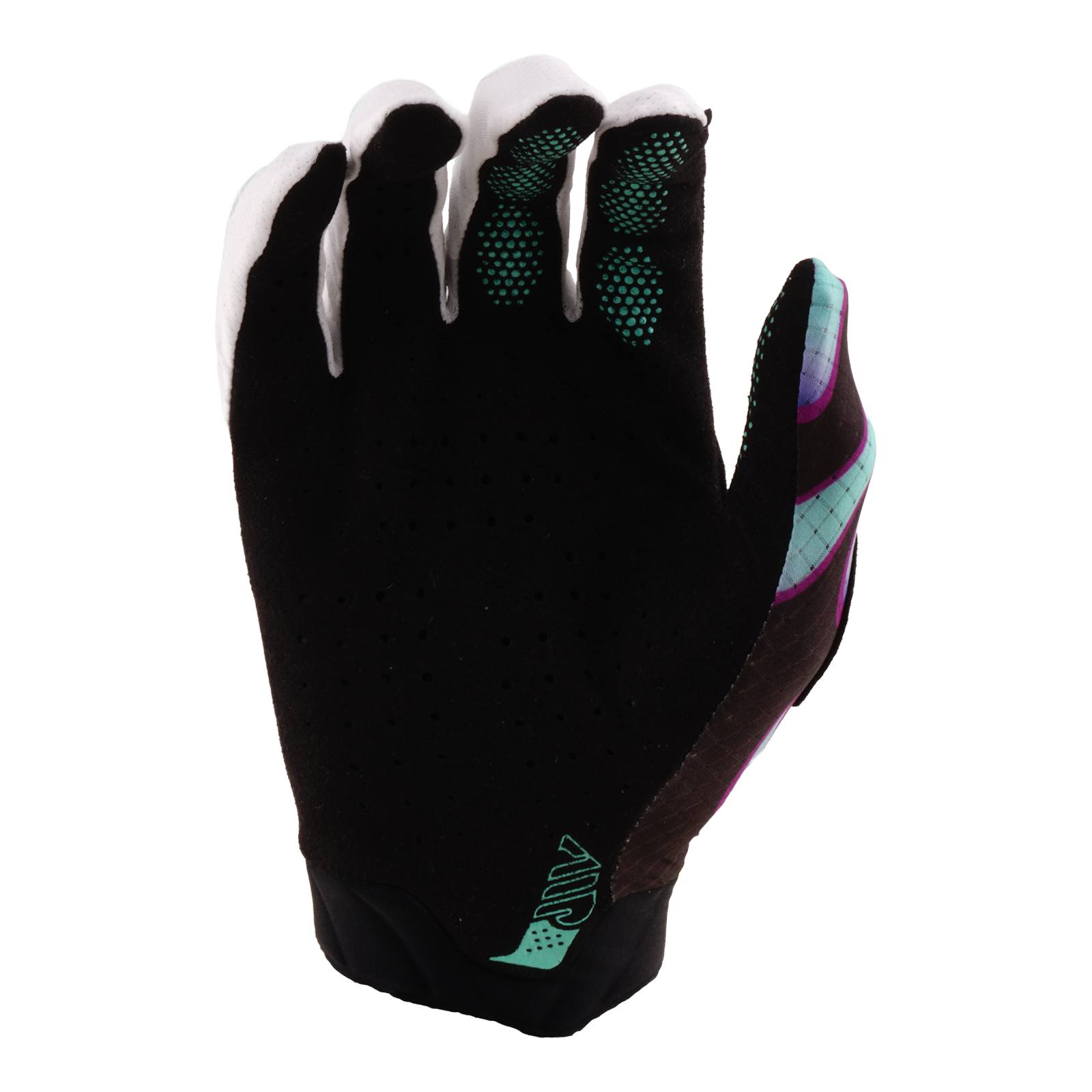 Troy Lee Designs Air Glove Overspray Black / Real Teal