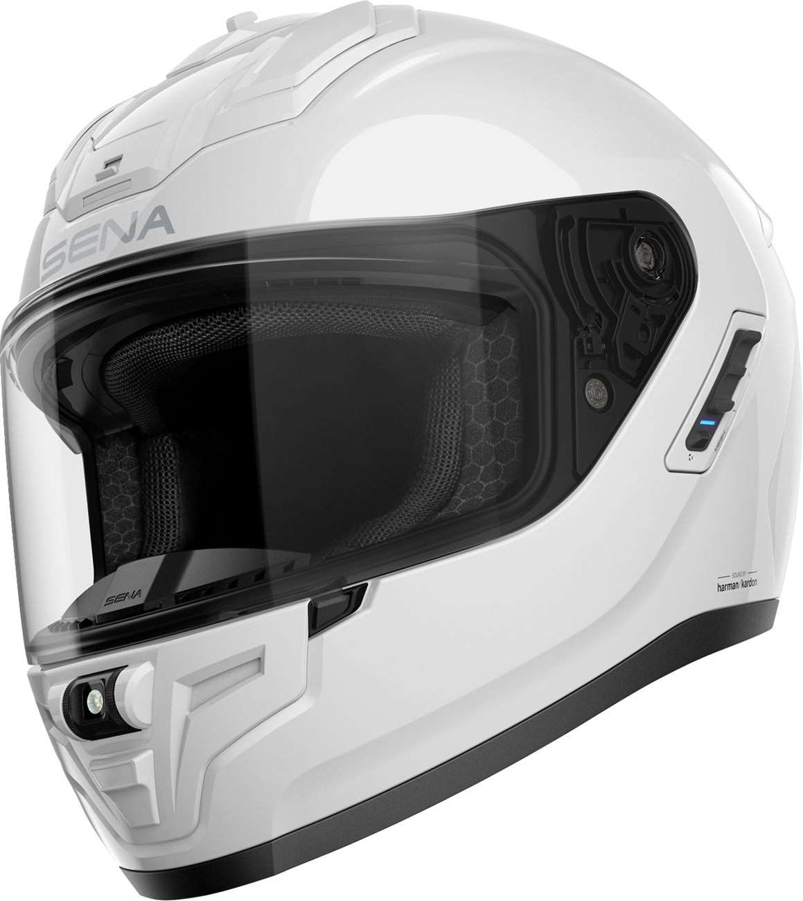 SENA Phantom ANC Helmet in Gloss White
