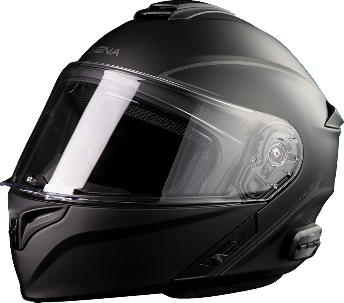SENA Outrush R Modular Helmet in Black