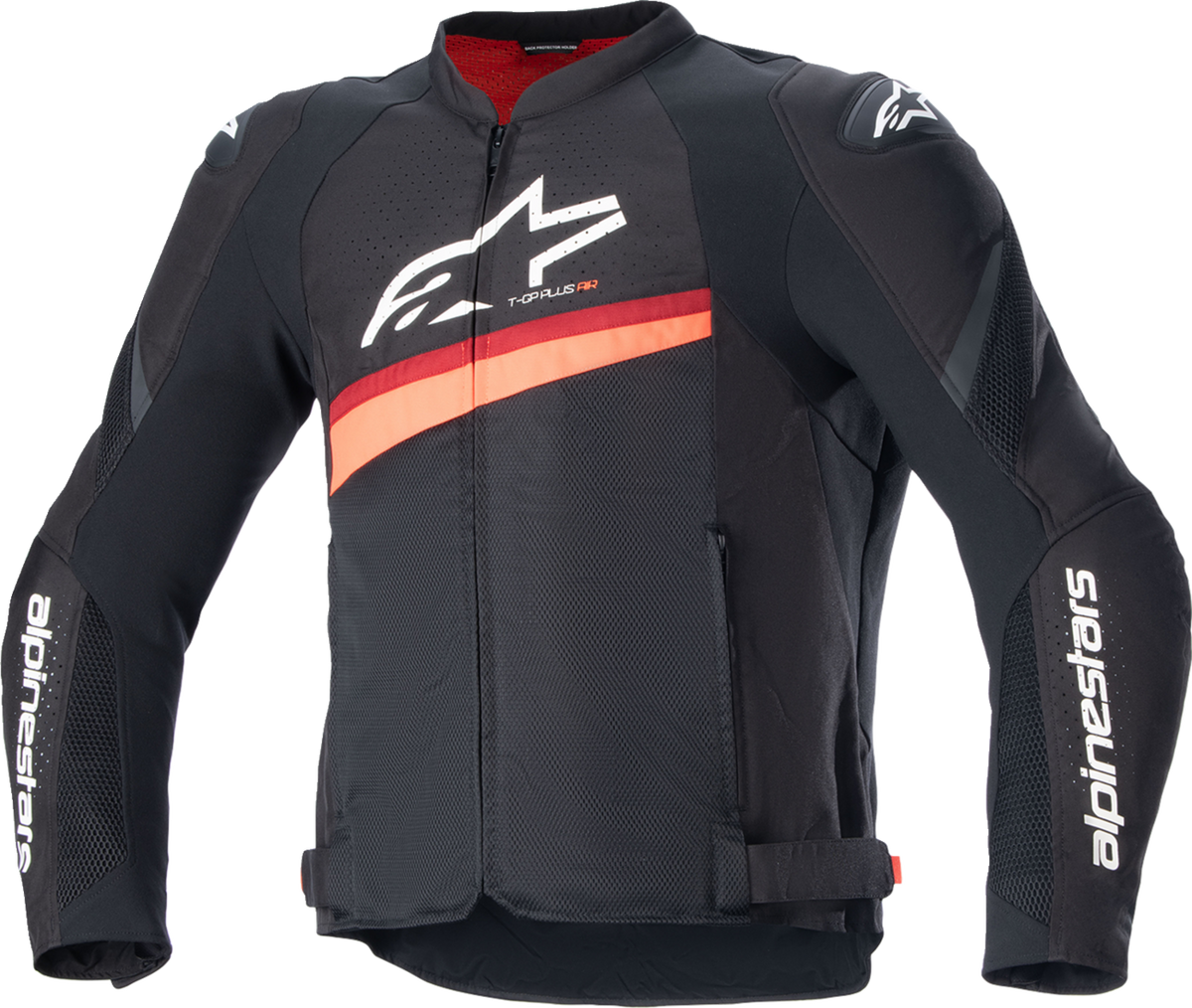 Alpinestars T-GP Plus R v4 Airflow Jacket in Black/Red Fluo