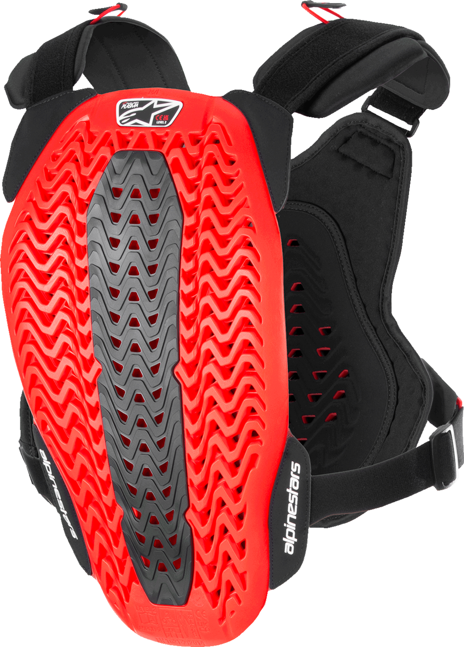 A-5 Plasma Chest Protector - Black/Red/White