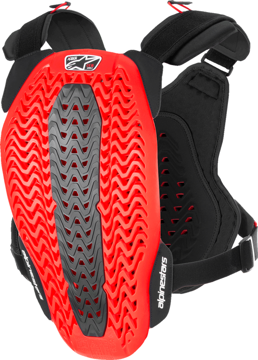 A-5 Plasma Chest Protector - Black/Red/White