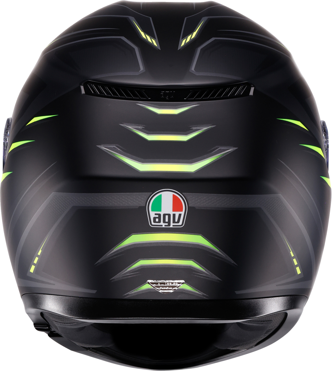 AGV K3 Syth Helmet in Matte Black/Yellow Fluo