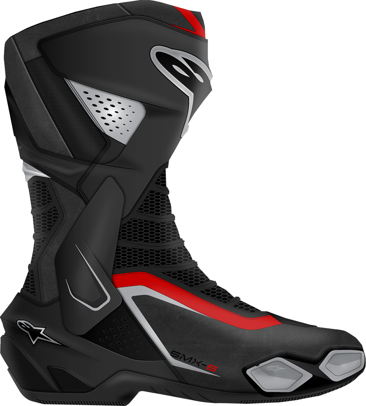 SMX-6 V3 Boots - Black/Silver/Red