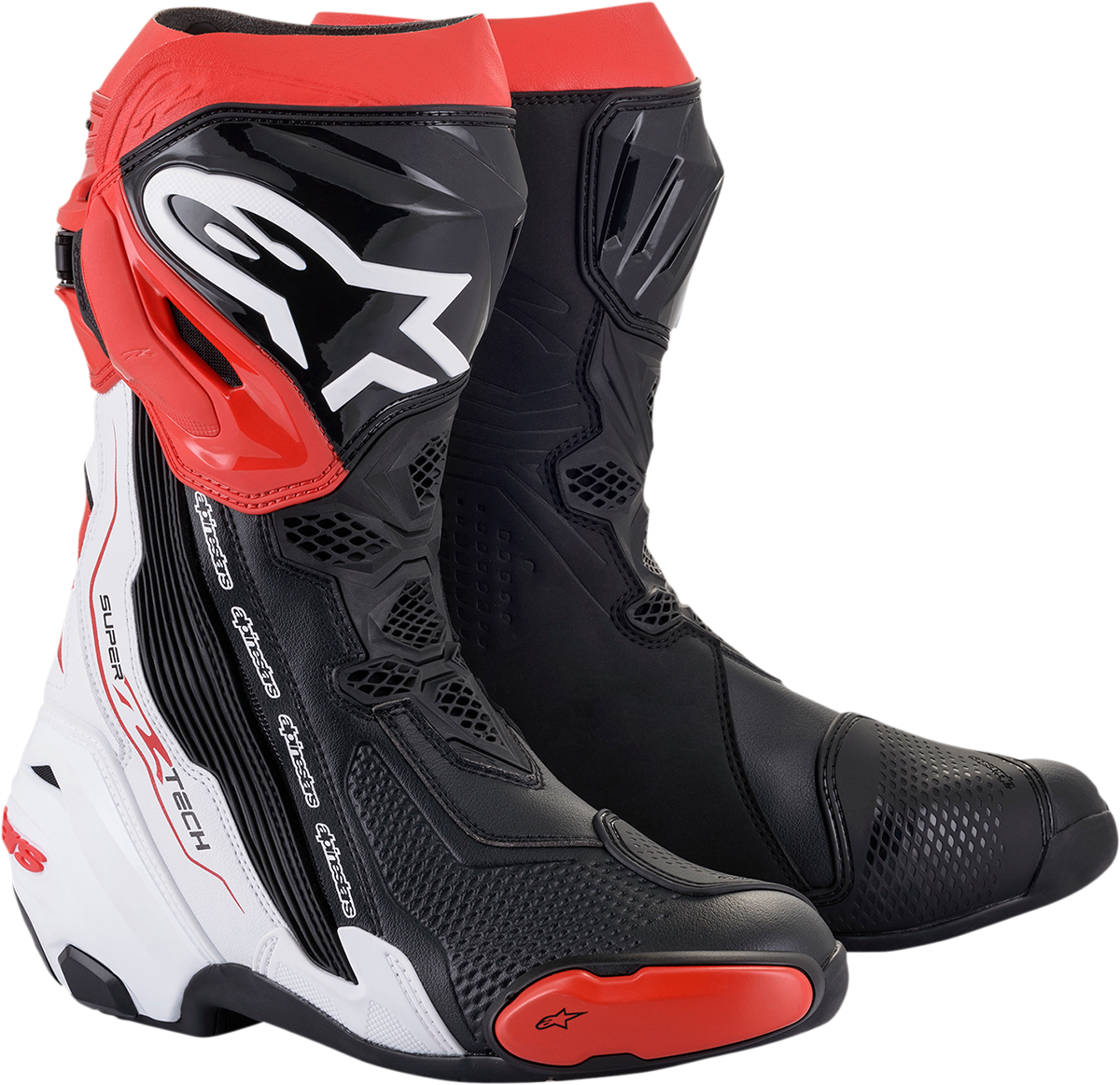 Alpinestars Supertech R Boots in Black/White/Red