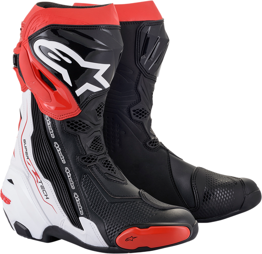 Alpinestars Supertech R Boots in Black/White/Red