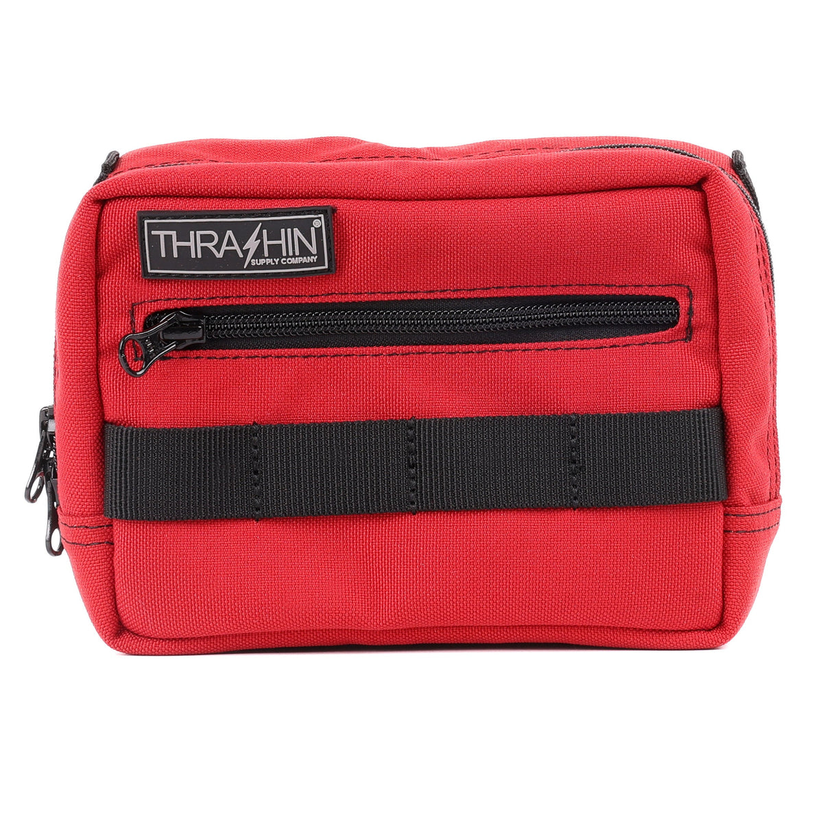 Thrashin Supply Handlebar Bag in Red