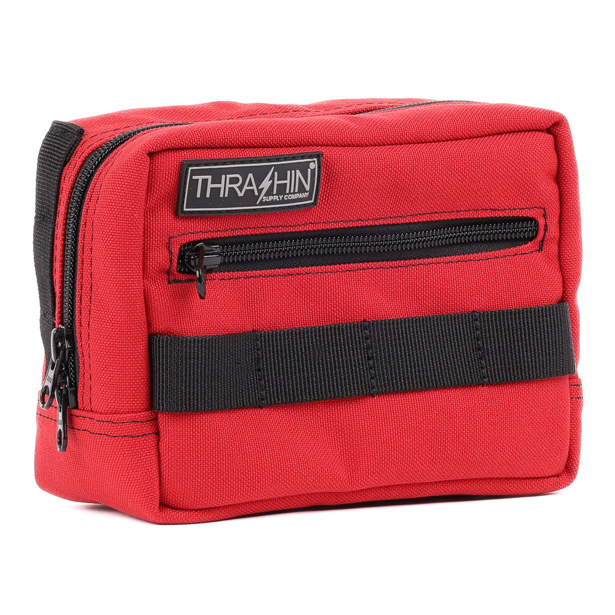 Thrashin Supply Handlebar Bag in Red