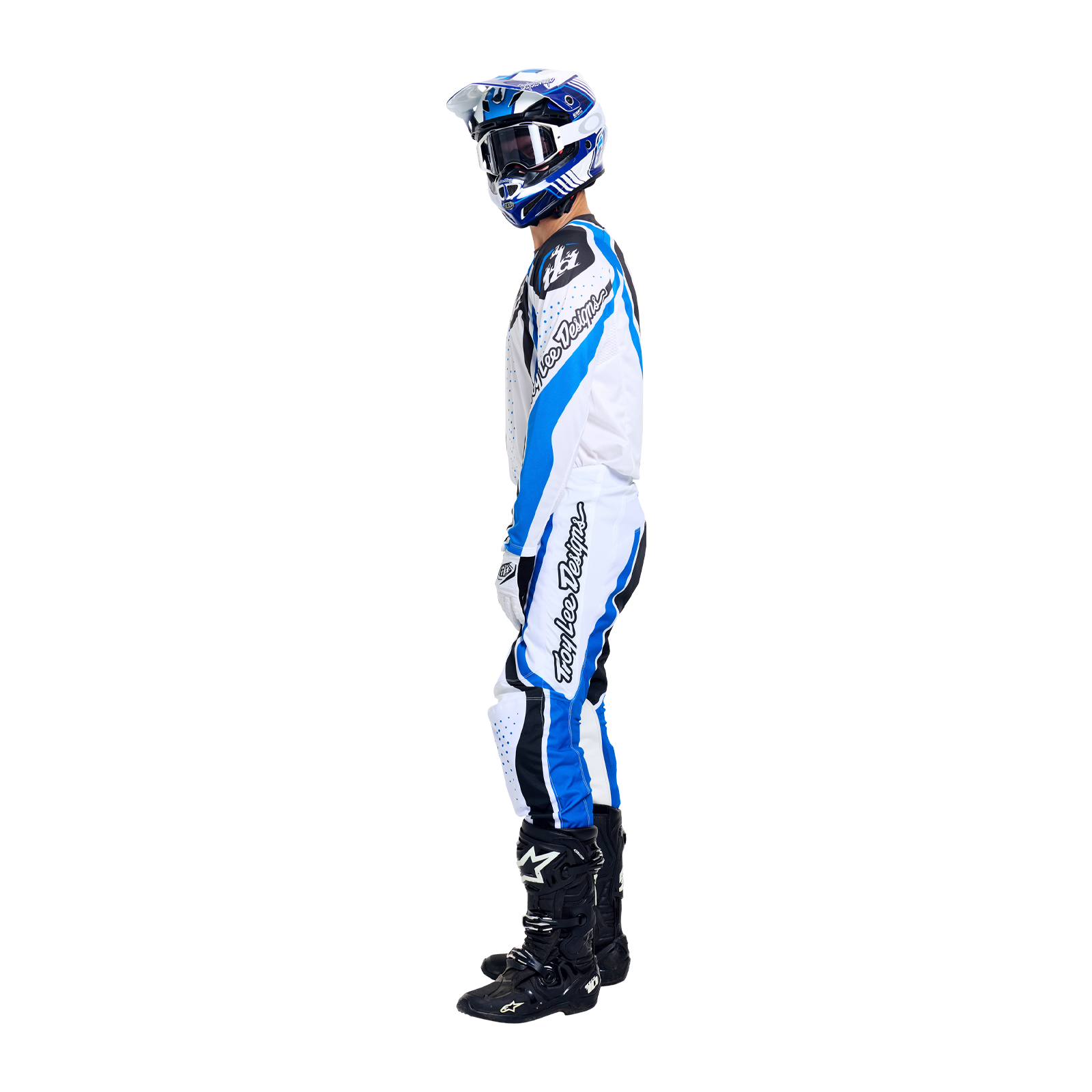 GP Pro LS Jersey Roller White / Blue