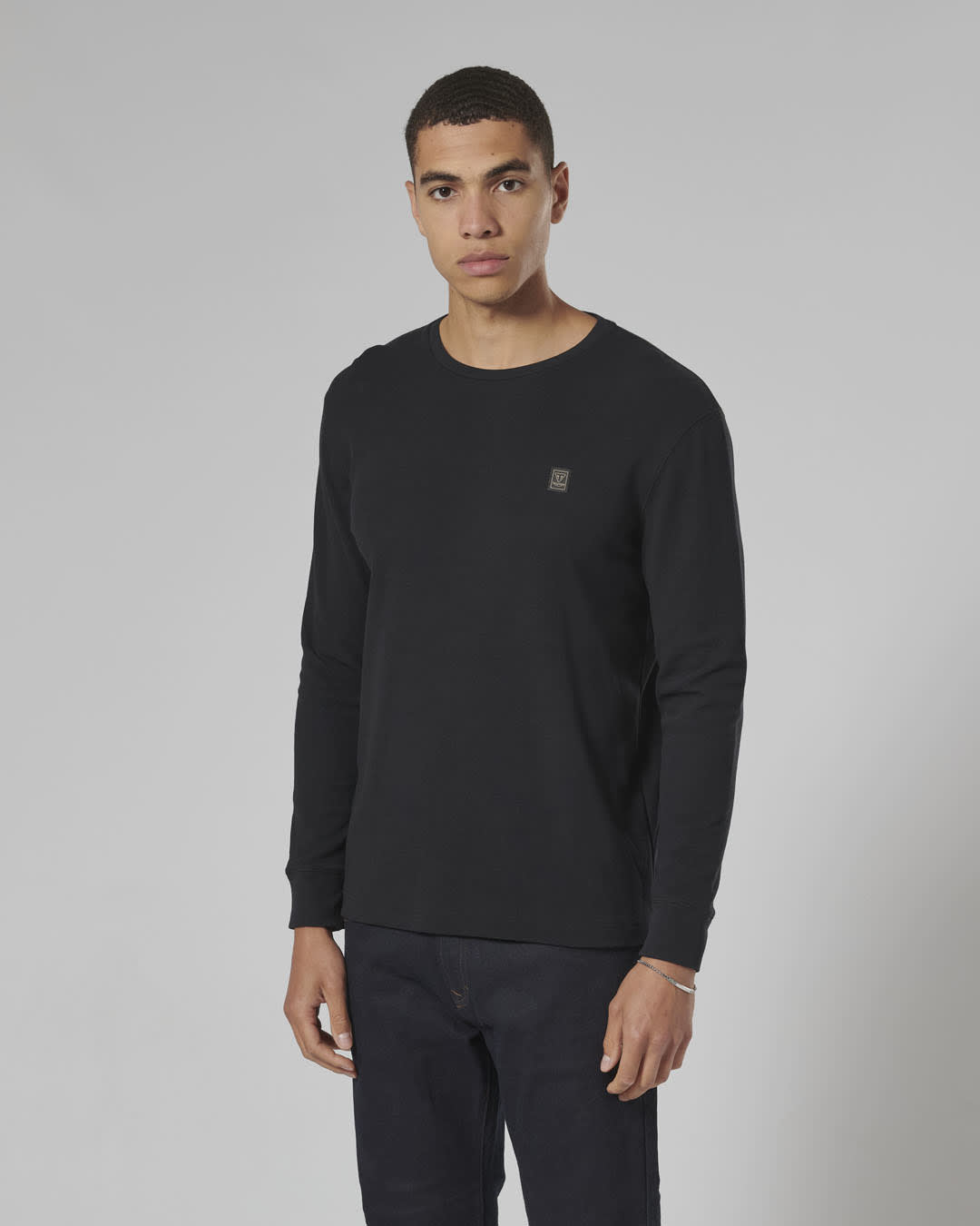 Triumph Dean Long Sleeve Waffle Tee Black