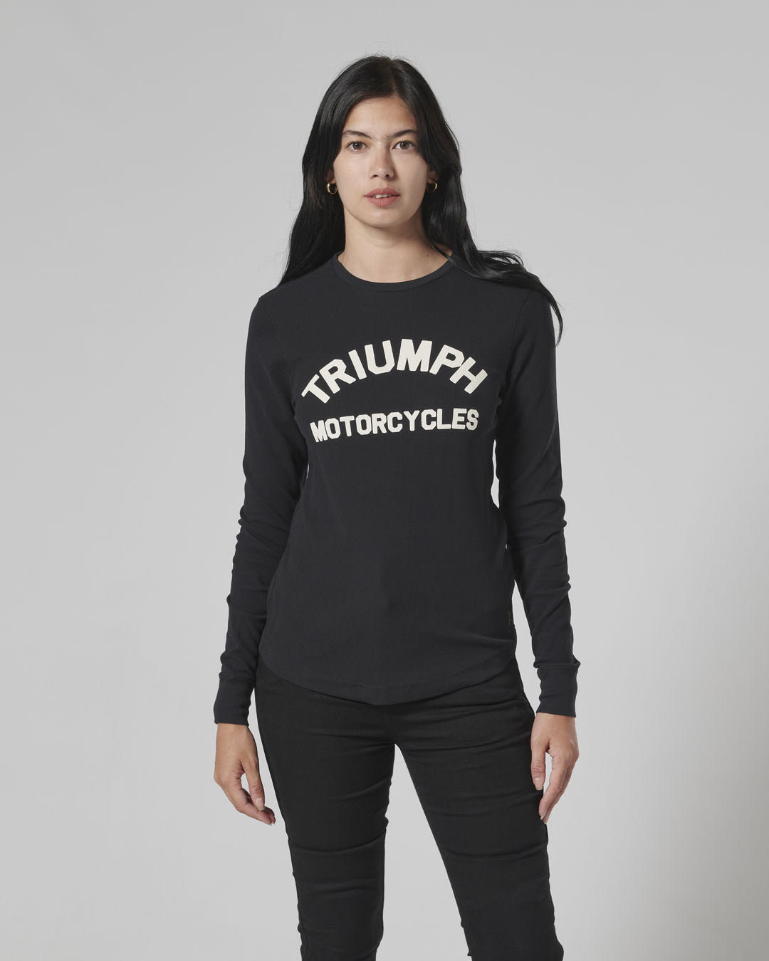 Swain Womens Long Sleeve Waffle Tee