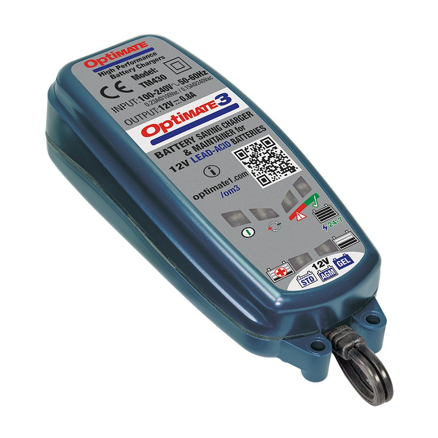 TecMate OptiMate™ 3 Battery Charger and Maintainer