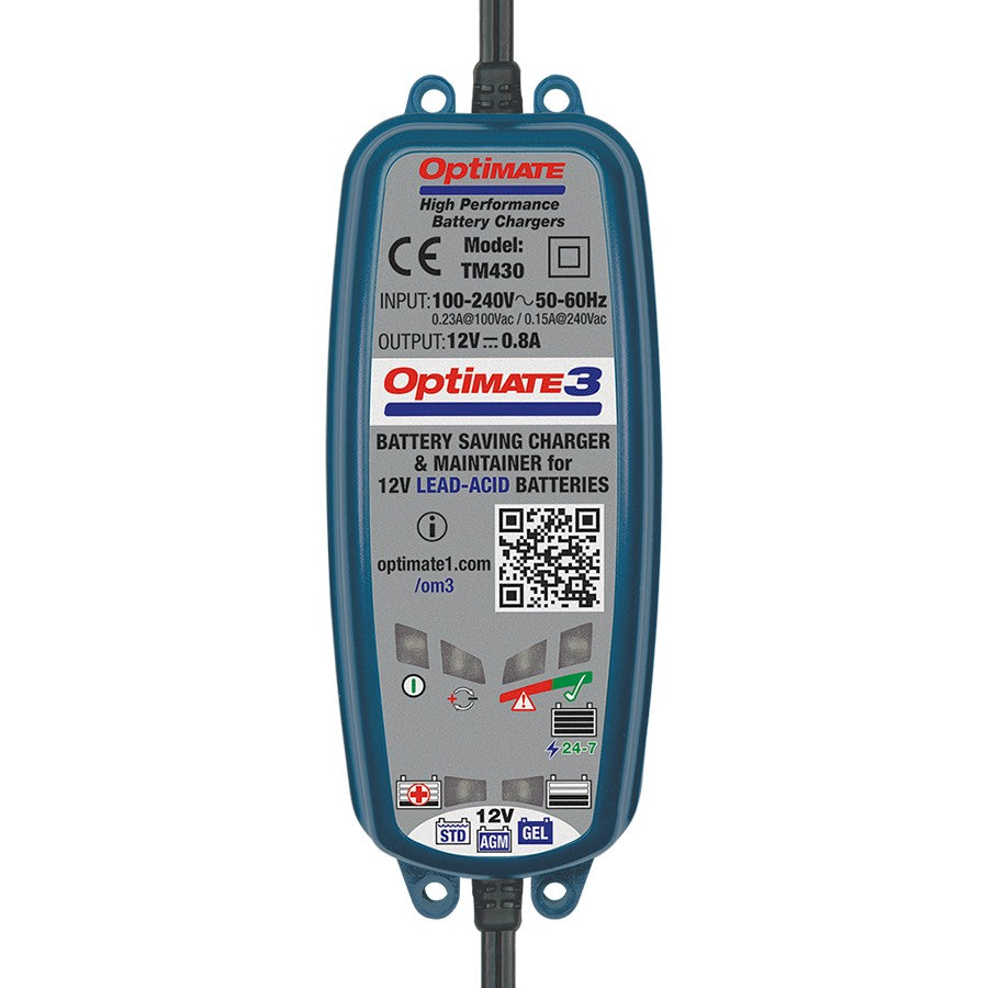 TecMate OptiMate™ 3 Battery Charger and Maintainer