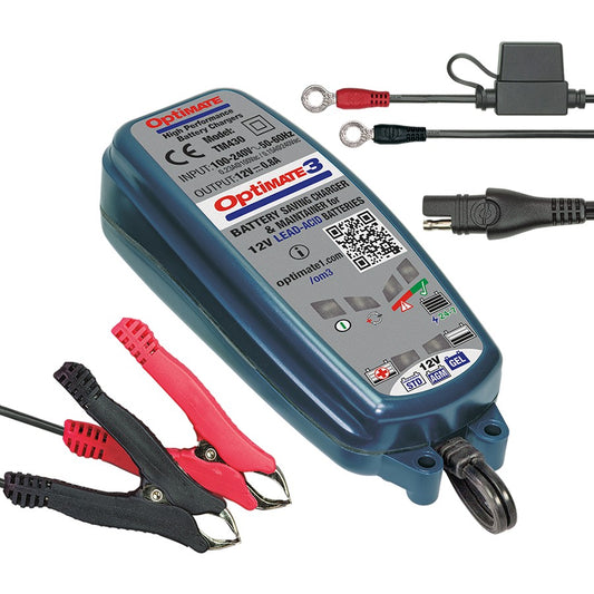 TecMate OptiMate™ 3 Battery Charger and Maintainer