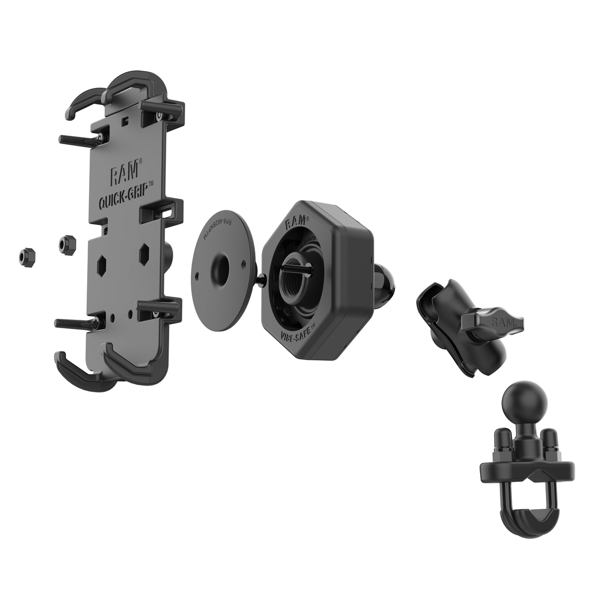 RAM Mounts Quick Grip™ Phone Mount with U-Bolt Base in Vibe Safe
