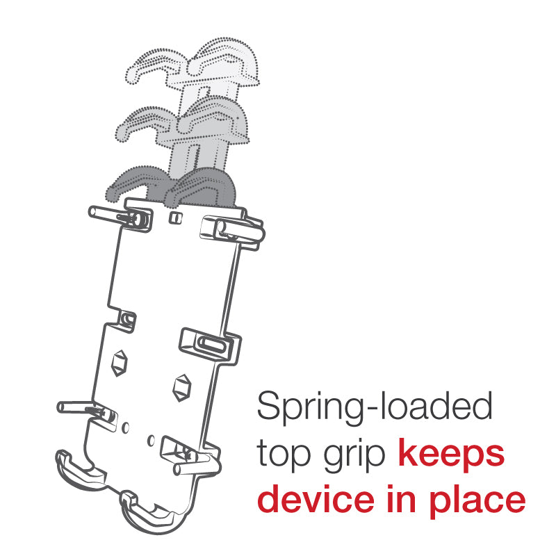 RAM Mounts Quick Grip™ Phone Mount with U-Bolt Base in Vibe Safe