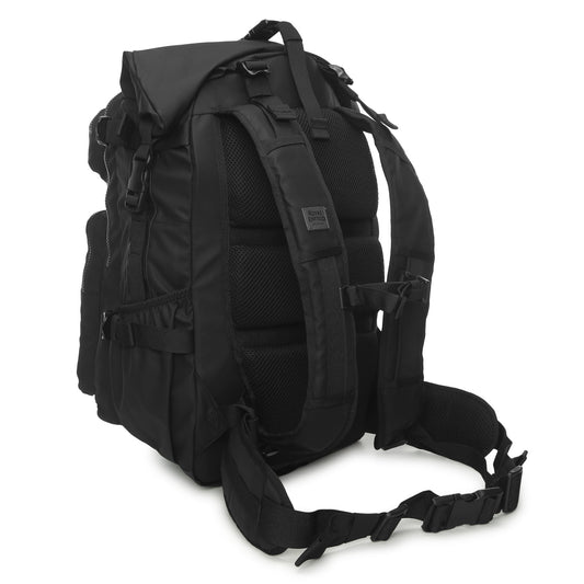 Roll Top Backpack Black