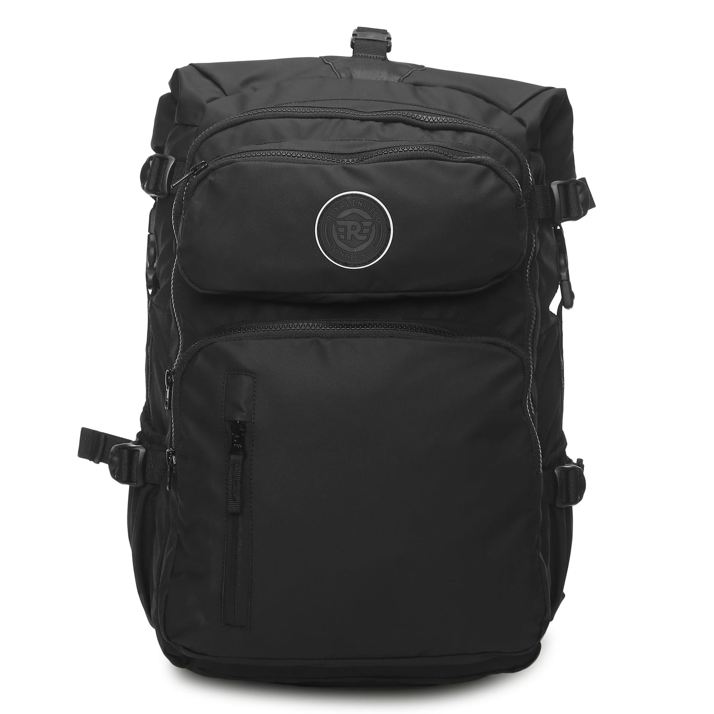 Roll Top Backpack Black