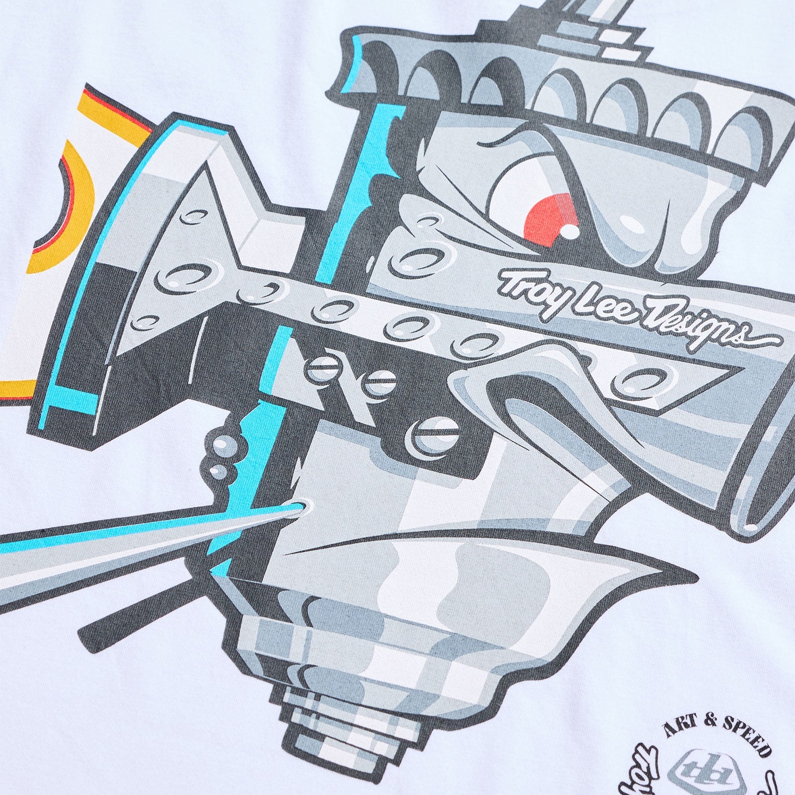 Troy Lee Designs Short Sleeve Tee Carb Club White