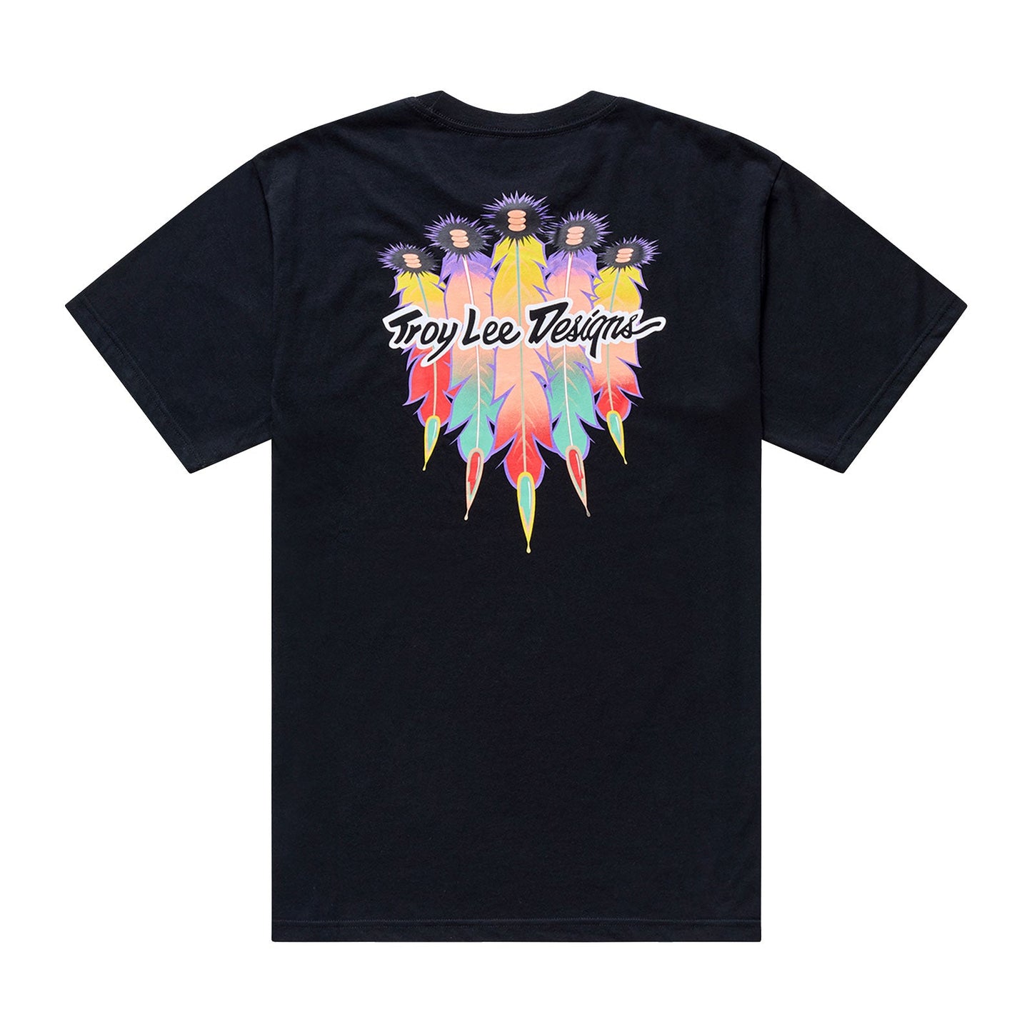 Troy Lee Designs Short Sleeve Tee Feathers Black / Black