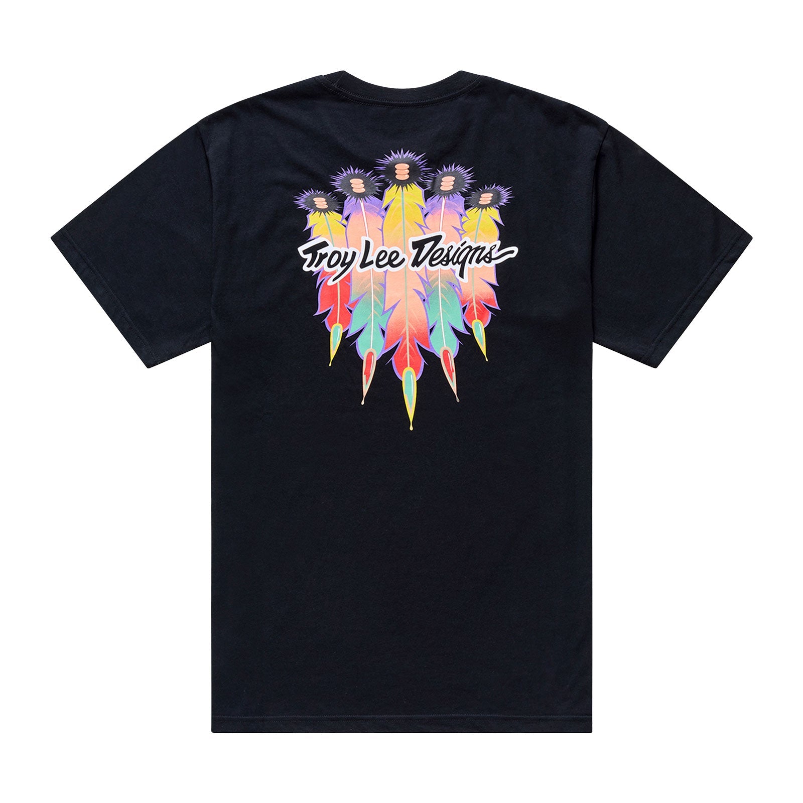 Troy Lee Designs Short Sleeve Tee Feathers Black / Black
