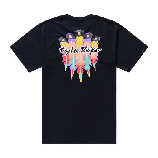Troy Lee Designs Short Sleeve Tee Feathers Black / Black