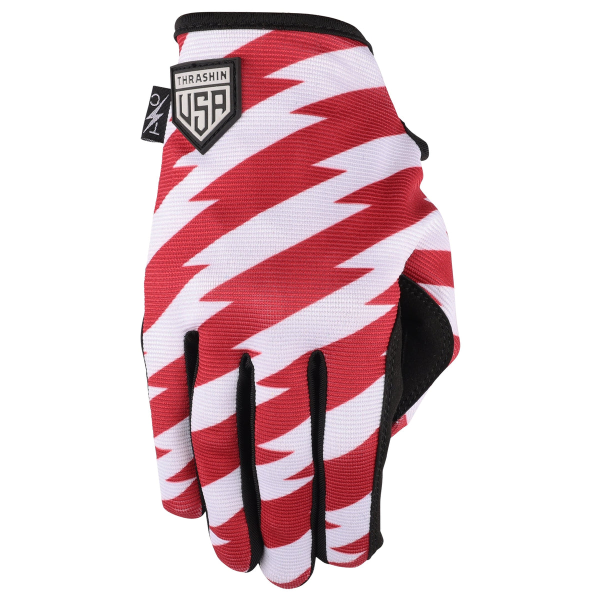 Thrashin Supply Stars & Bolts Stealth Gloves in Red/Blue