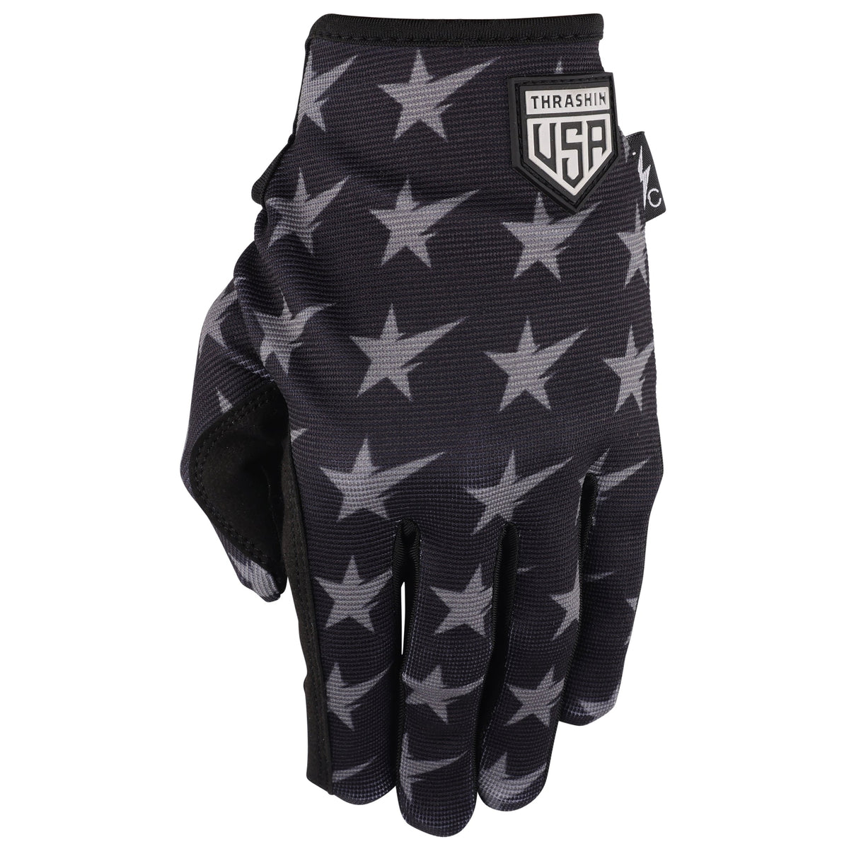 Thrashin Supply Stars & Bolts Stealth Gloves in Black/Gray