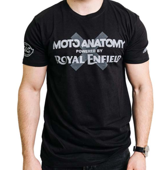 Royal Enfield Moto Anatomy Jet Black Tee