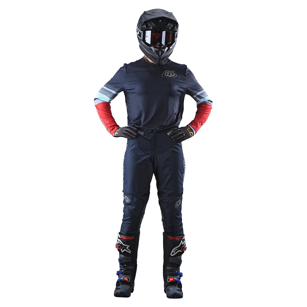 Womens GP Jersey Warped Charcoal