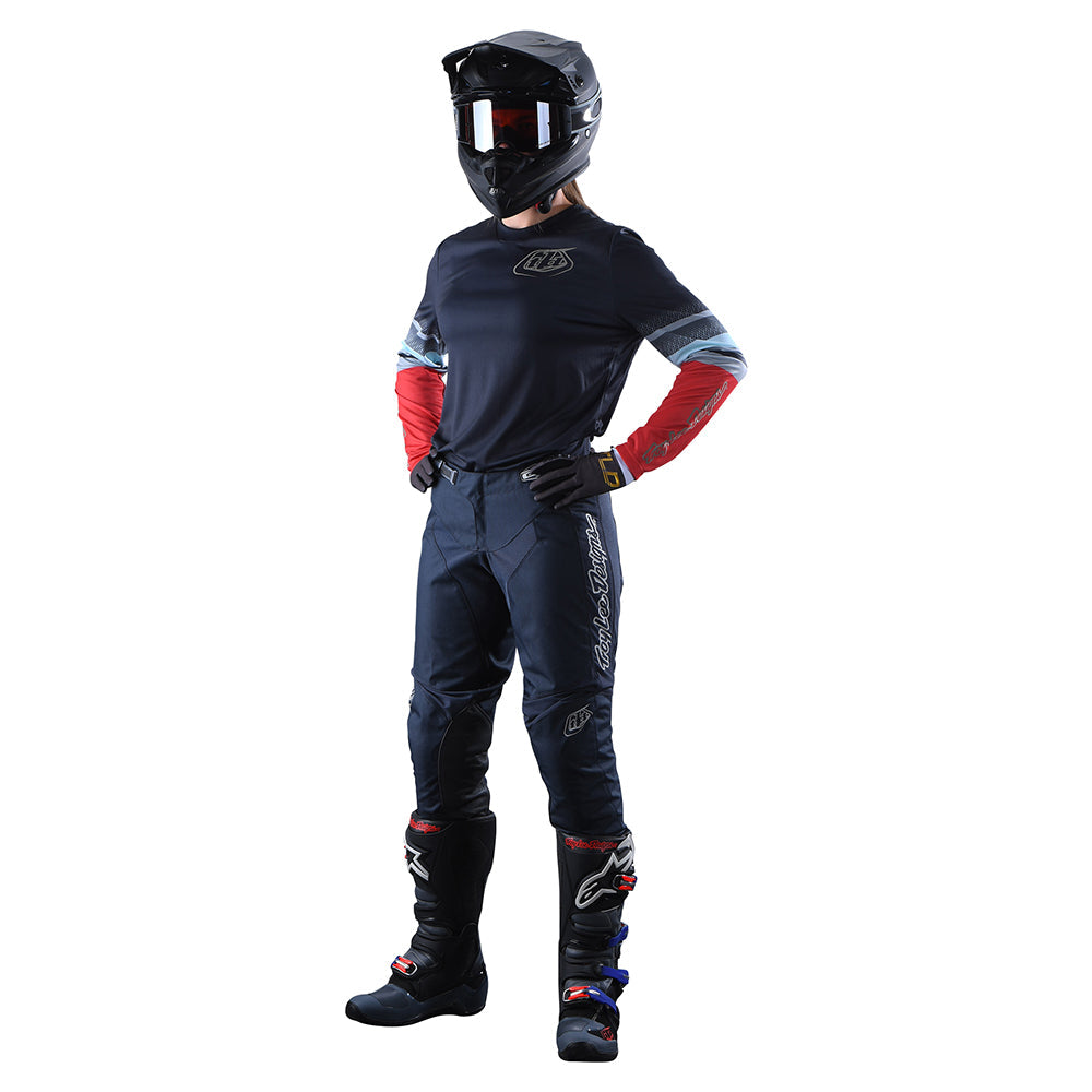 Womens GP Jersey Warped Charcoal