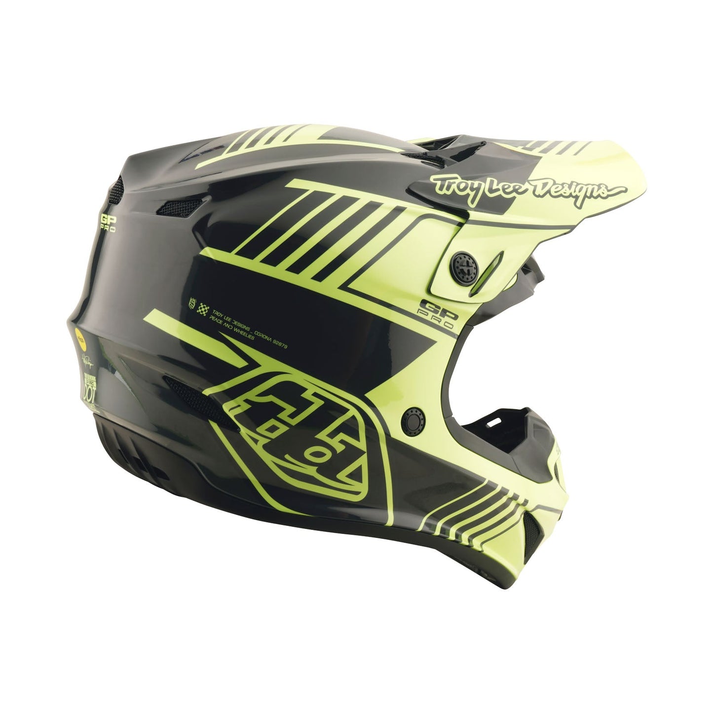 GP Pro Helmet Segment Glo Yellow / Black
