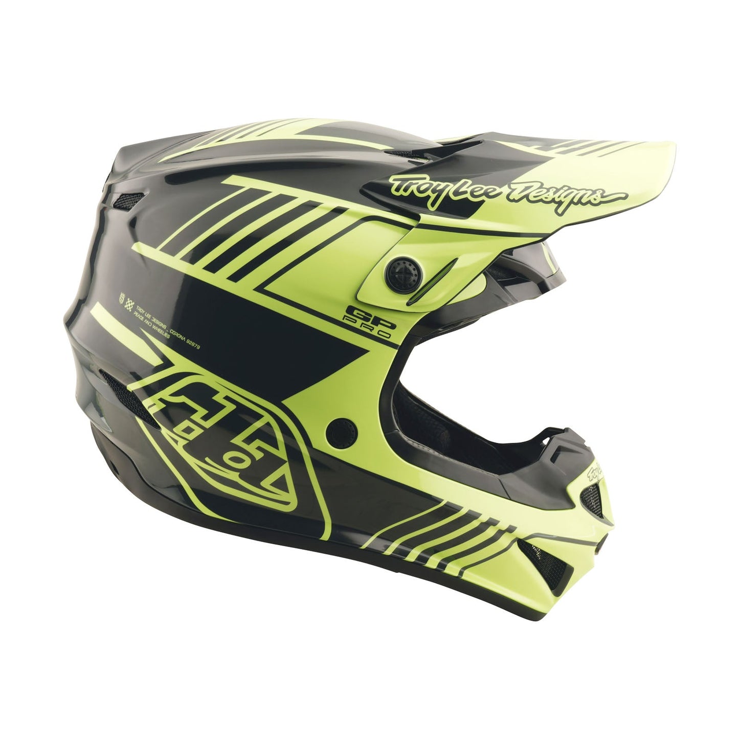 GP Pro Helmet Segment Glo Yellow / Black