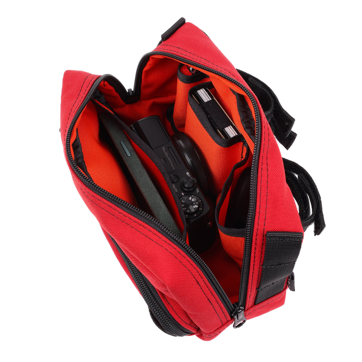 Thrashin Supply Handlebar Bag in Red