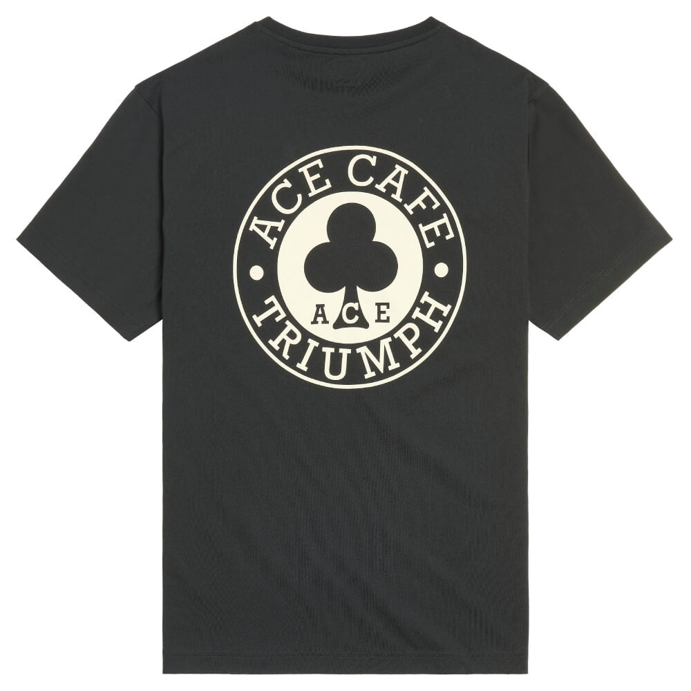 Triumph Ace Cafe Printed Pocket T-Shirt Black