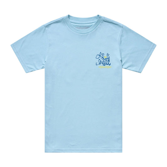 Troy Lee Designs Youth Short Sleeve Tee Heritage Dawn Blue