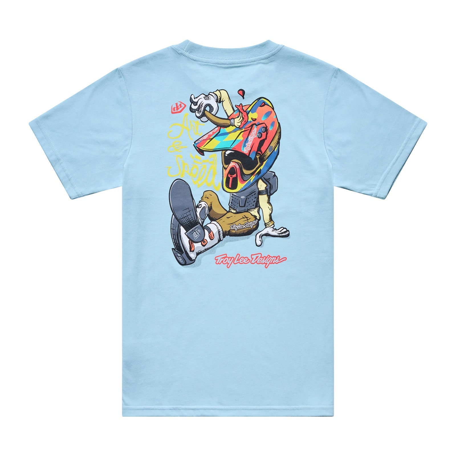 Troy Lee Designs Youth Short Sleeve Tee Heritage Dawn Blue